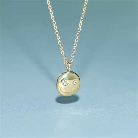 tiffany smiley face necklace